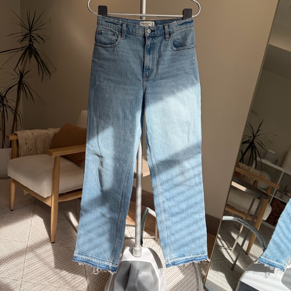 Abercrombie & Fitch Light Blue Straight Leg Jeans